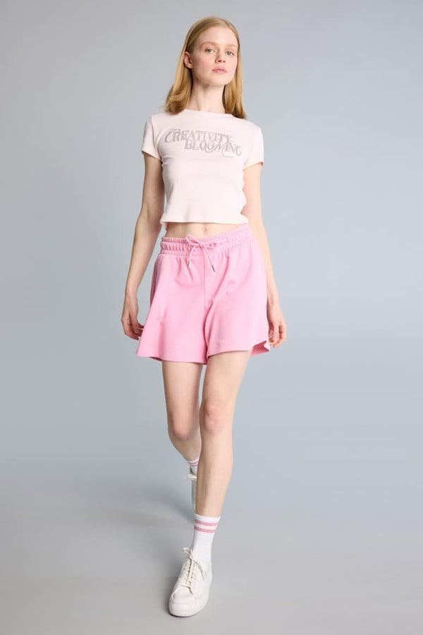 Relax Fit Tied Waist Short Shorts