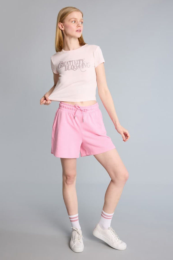 Relax Fit Tied Waist Short Shorts