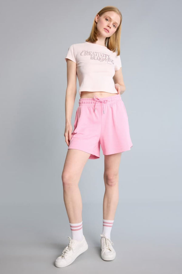 Relax Fit Tied Waist Short Shorts