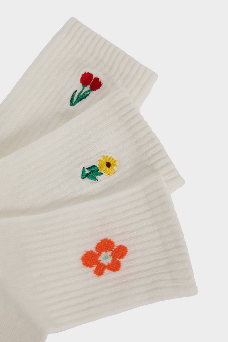 Girls 3-Pack Cotton Long Socks
