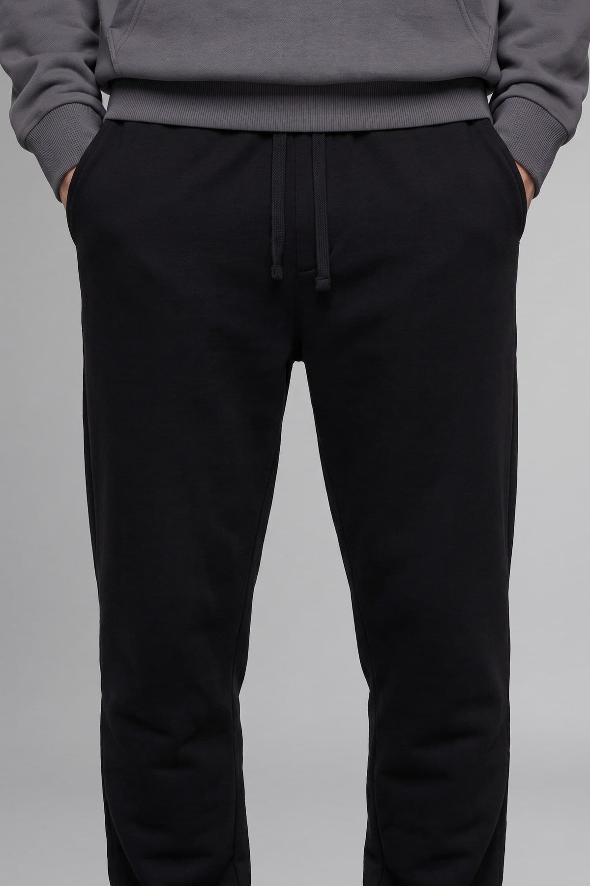 Regular Fit Basic Plain Jogger Sweatpants with Tied Waist, Pockets and Elasticated Legs