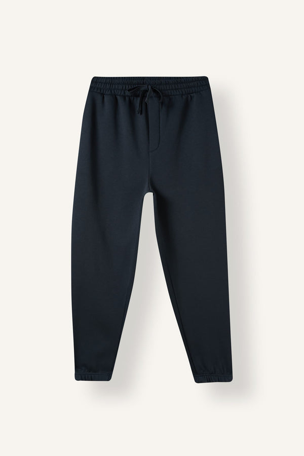 Regular Fit Basic Plain Jogger Sweatpants with Tied Waist, Pockets and Elasticated Legs