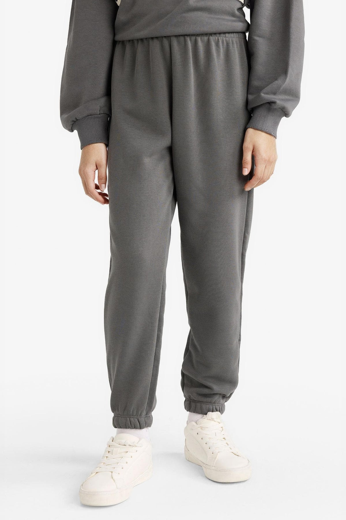 Girls 2-Piece Set Printed Sweatshirt Tracksuit Bottoms