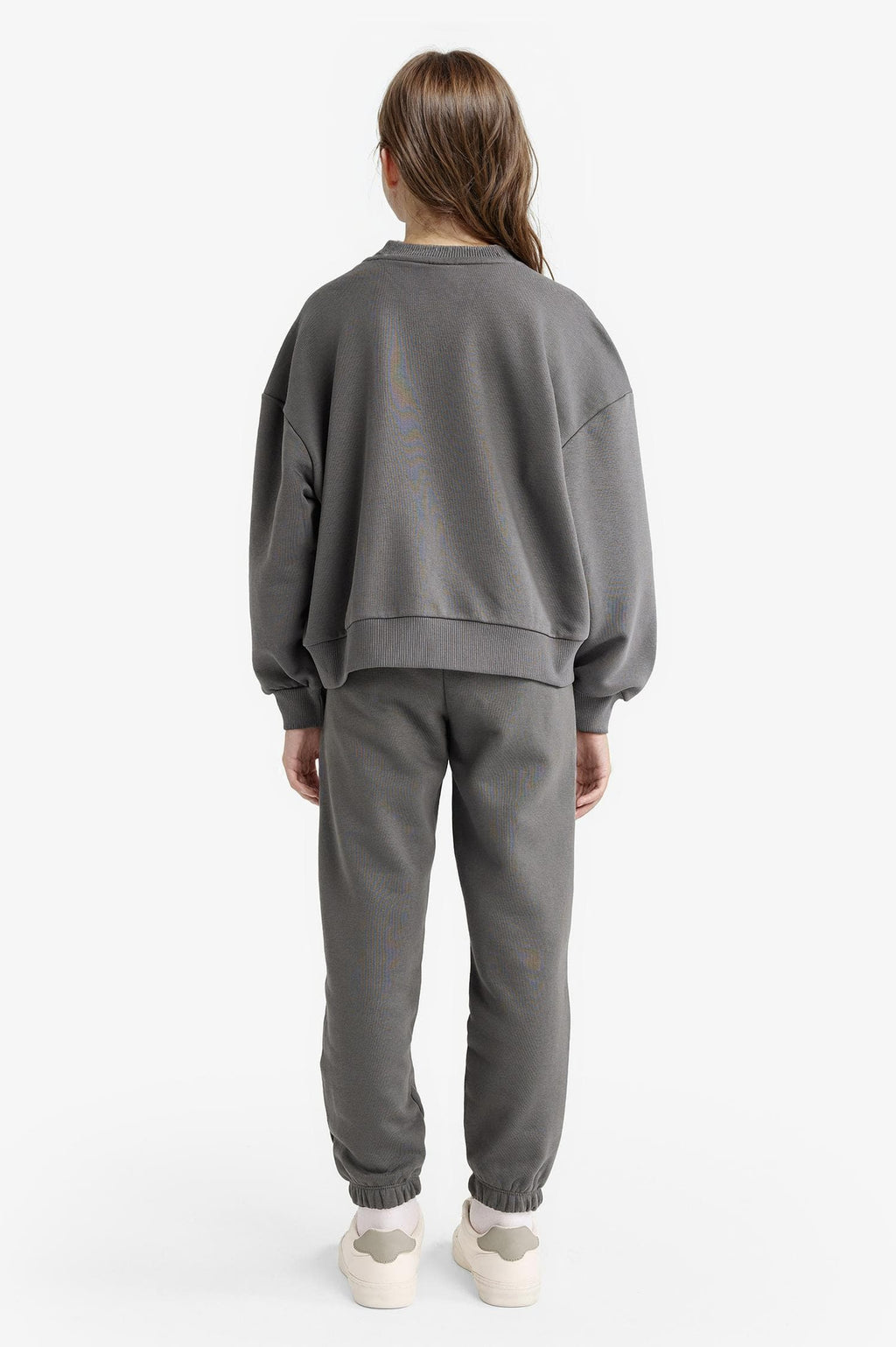 Girls 2-Piece Set Printed Sweatshirt Tracksuit Bottoms