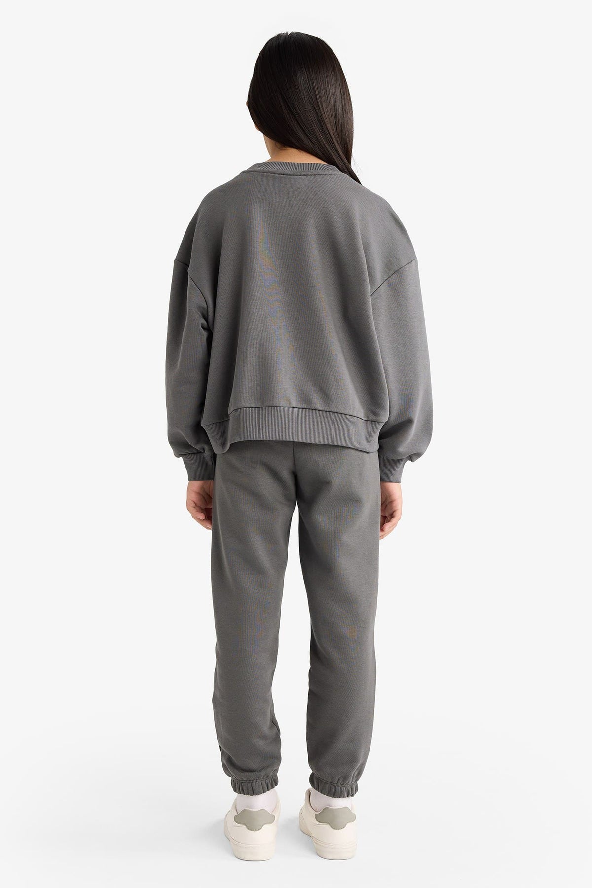 Girls 2-Piece Set Printed Sweatshirt Tracksuit Bottoms