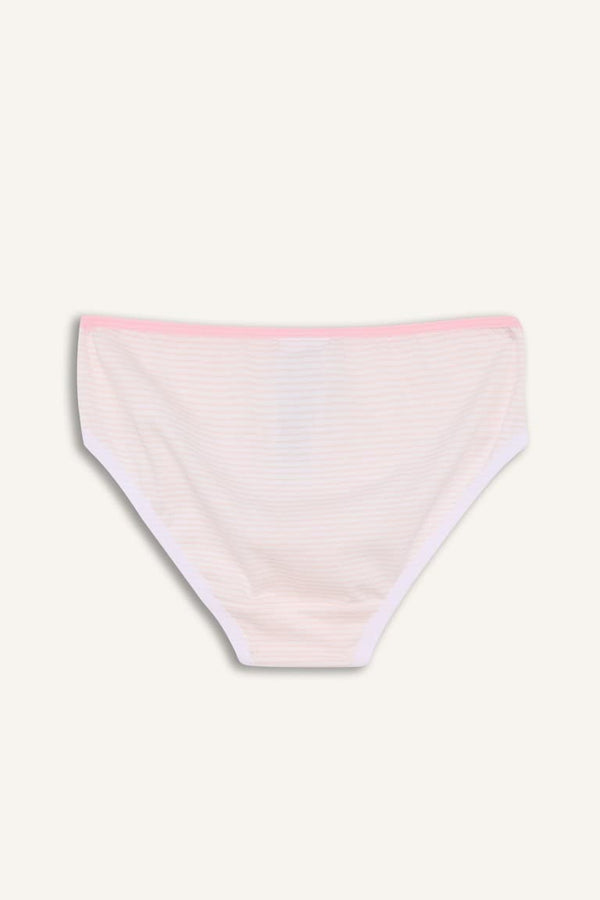 Girl Patterned 3 Piece Slip Panties