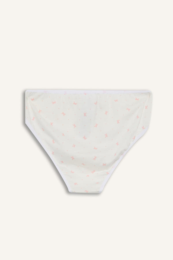 Girl Patterned 3 Piece Slip Panties