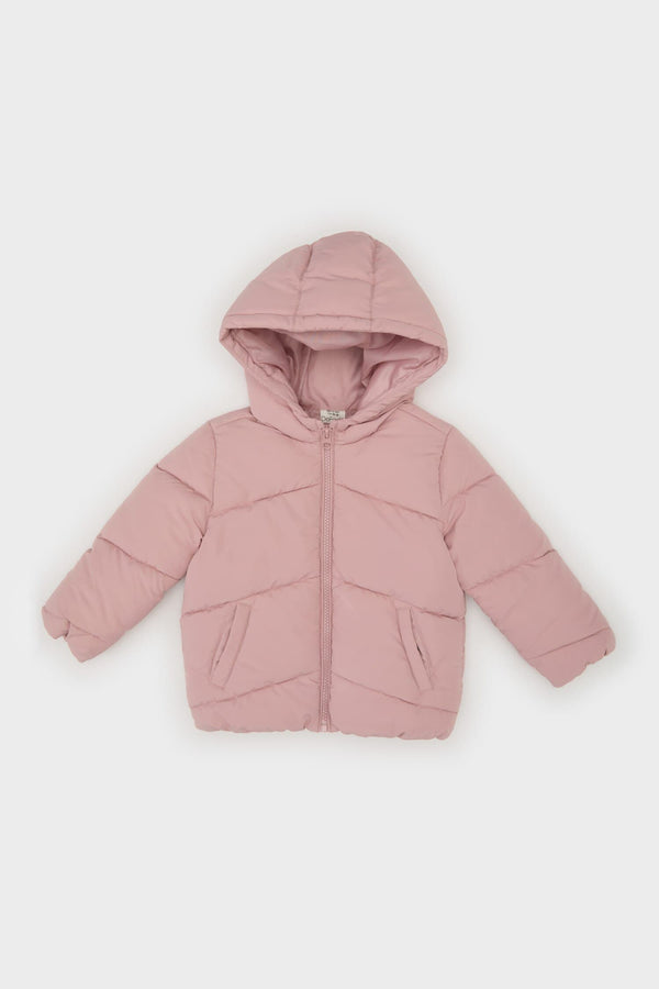 Baby Girl Hooded Puffer Jacket
