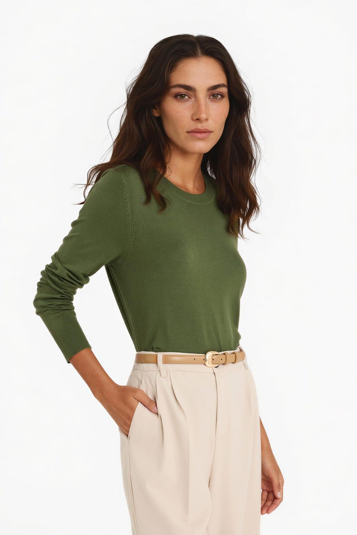 Regular Fit Crew Neck Knitwear Sweater