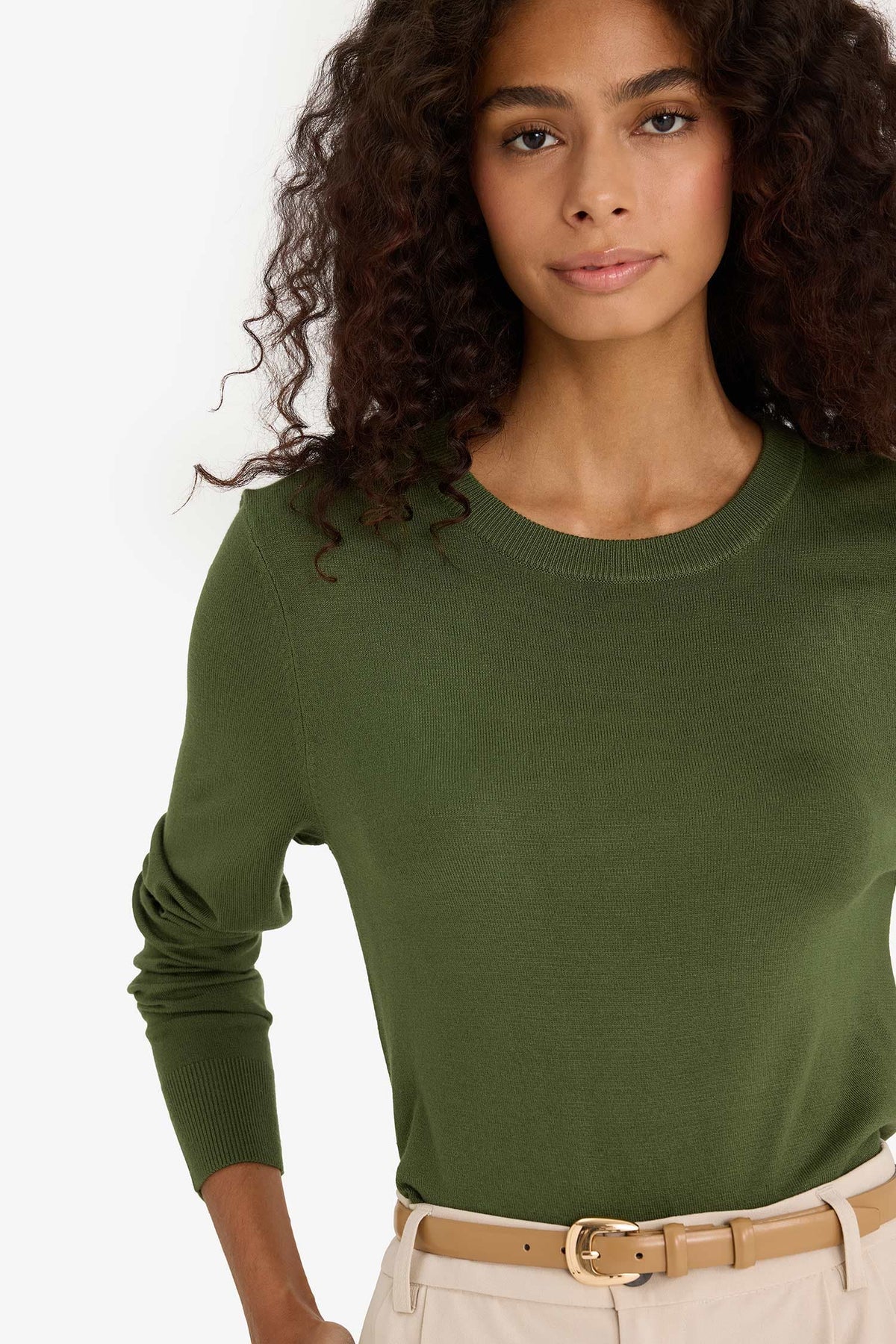 Regular Fit Crew Neck Knitwear Sweater
