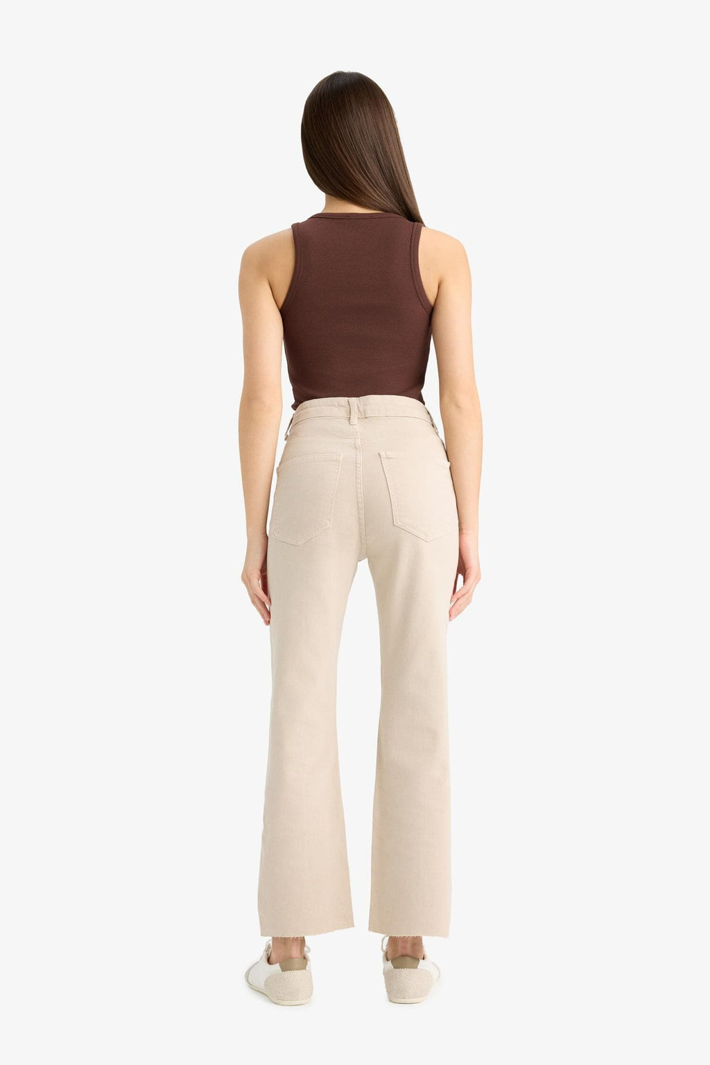 Flare Fit High Waist Crop Jeans