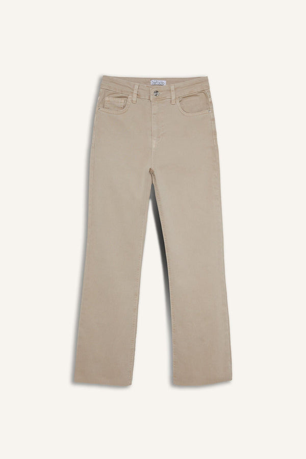 Flare Fit High Waist Crop Jeans