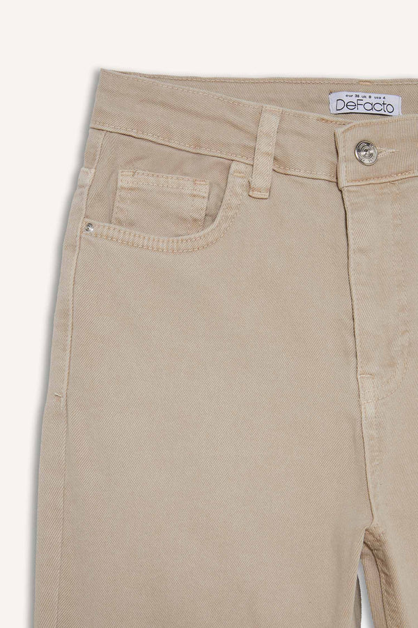 Flare Fit High Waist Crop Jeans