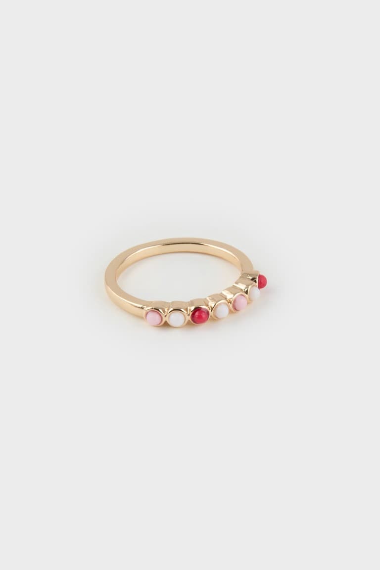Women 5 Pack Gold Ring Secondary image