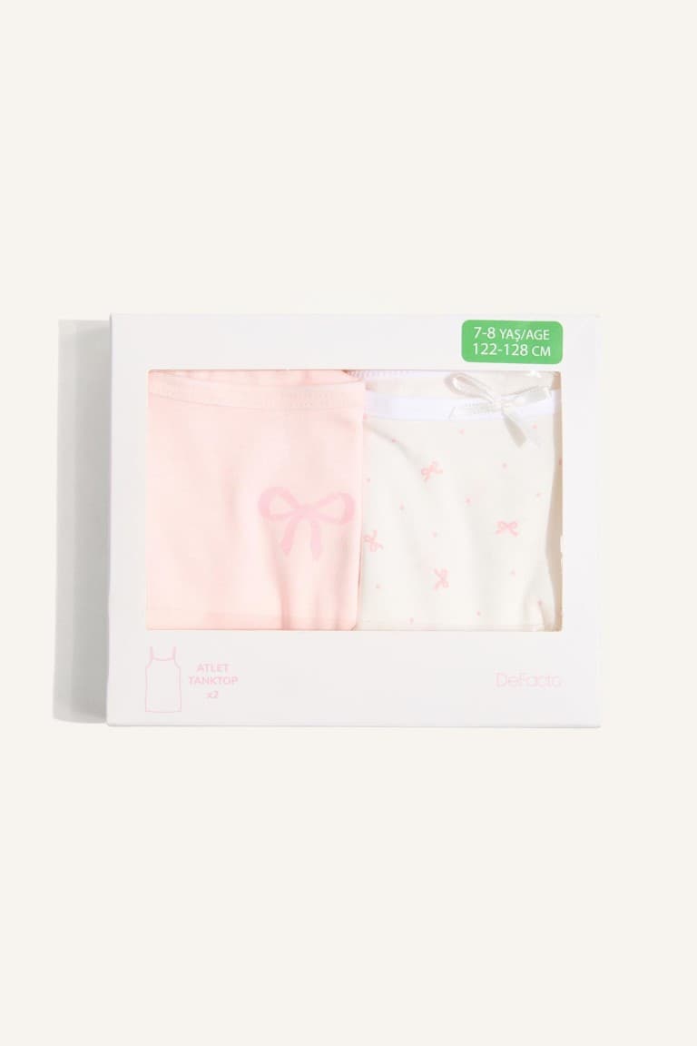 Girl Patterned 2 Piece Undershirts