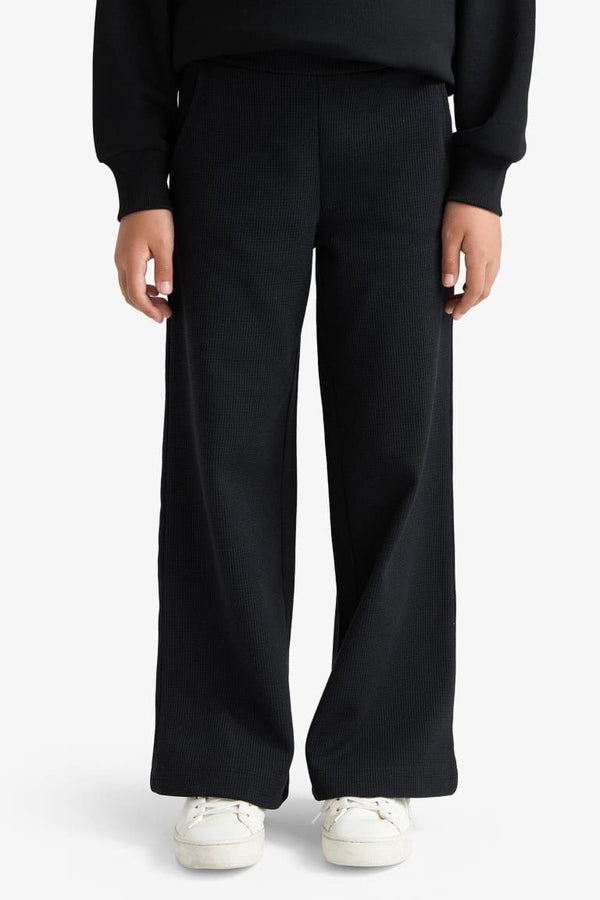 Wide Leg Waffle Pants Girl