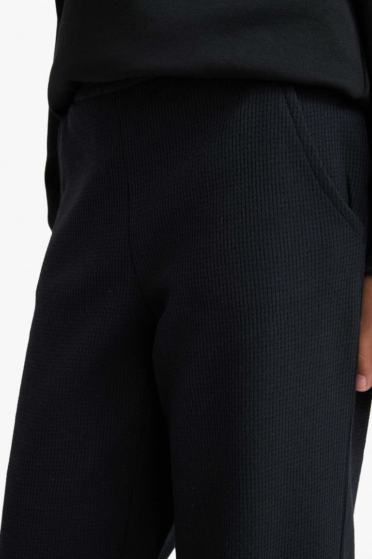 Wide Leg Waffle Pants Girl