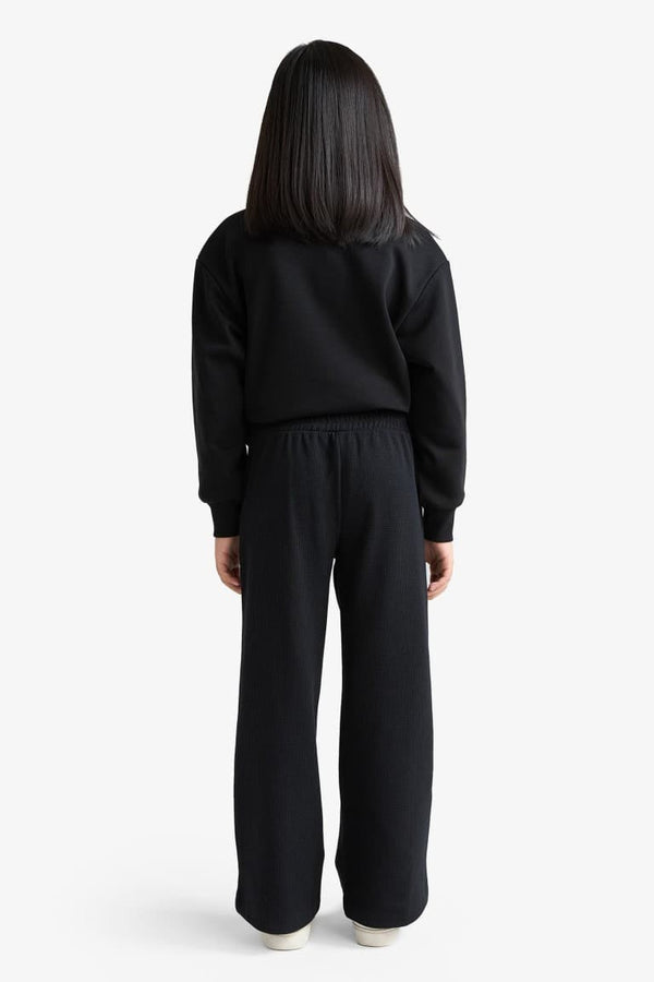 Wide Leg Waffle Pants Girl