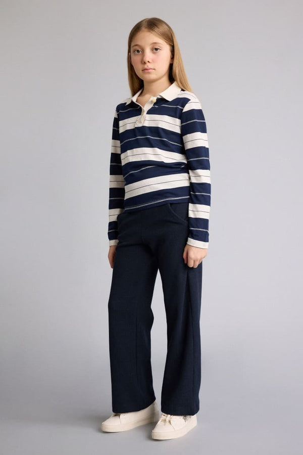 Wide Leg Waffle Pants Girl