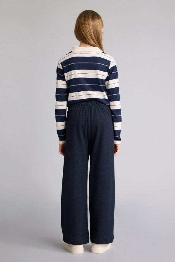 Wide Leg Waffle Pants Girl