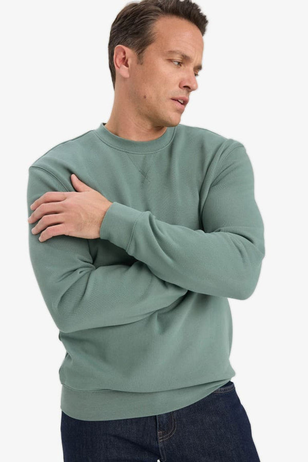 100% Cotton Regular Fit Crew Neck Sweatshirt