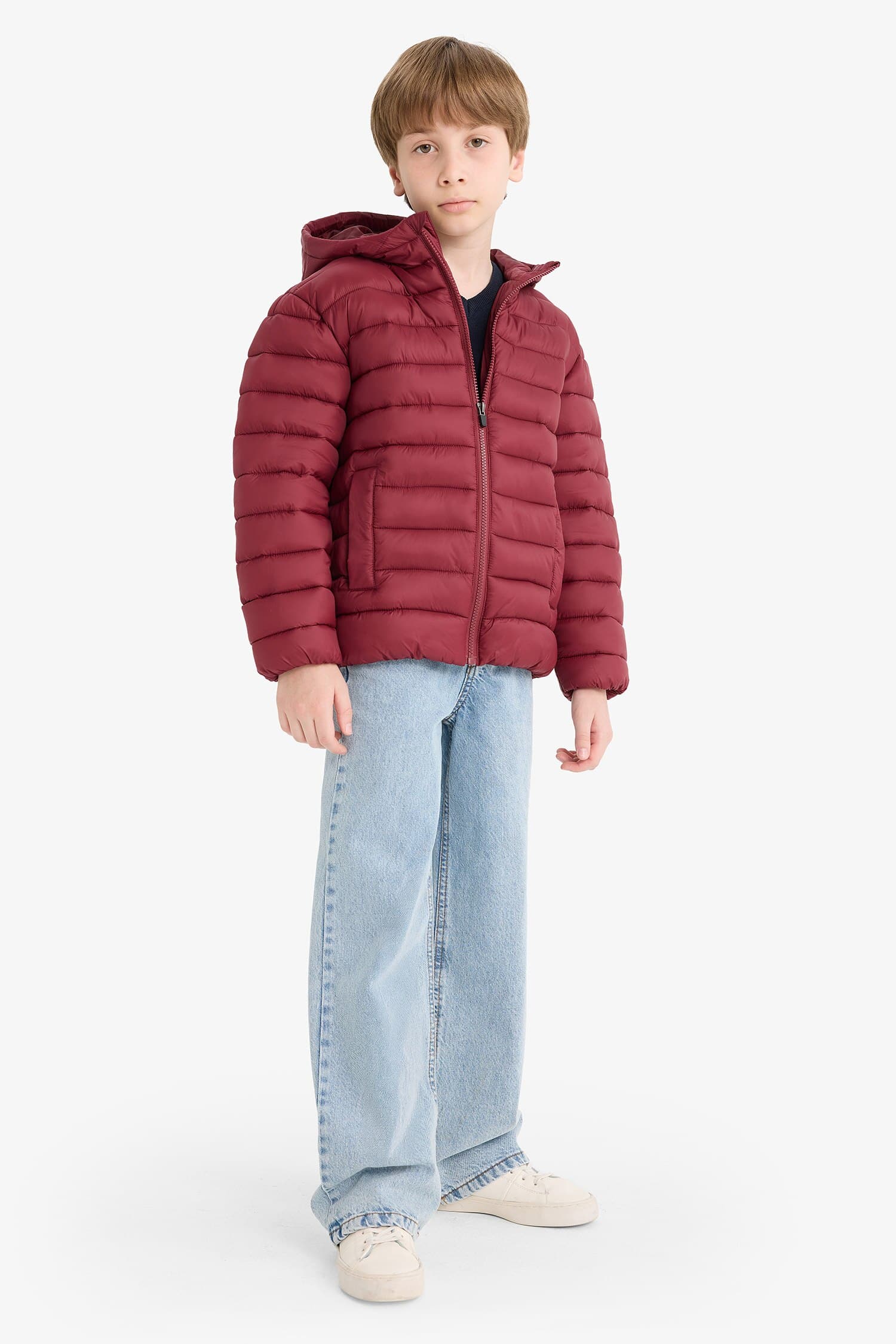 Boys Waterproof Hooded Zippered Puffer Jacket Secondary image