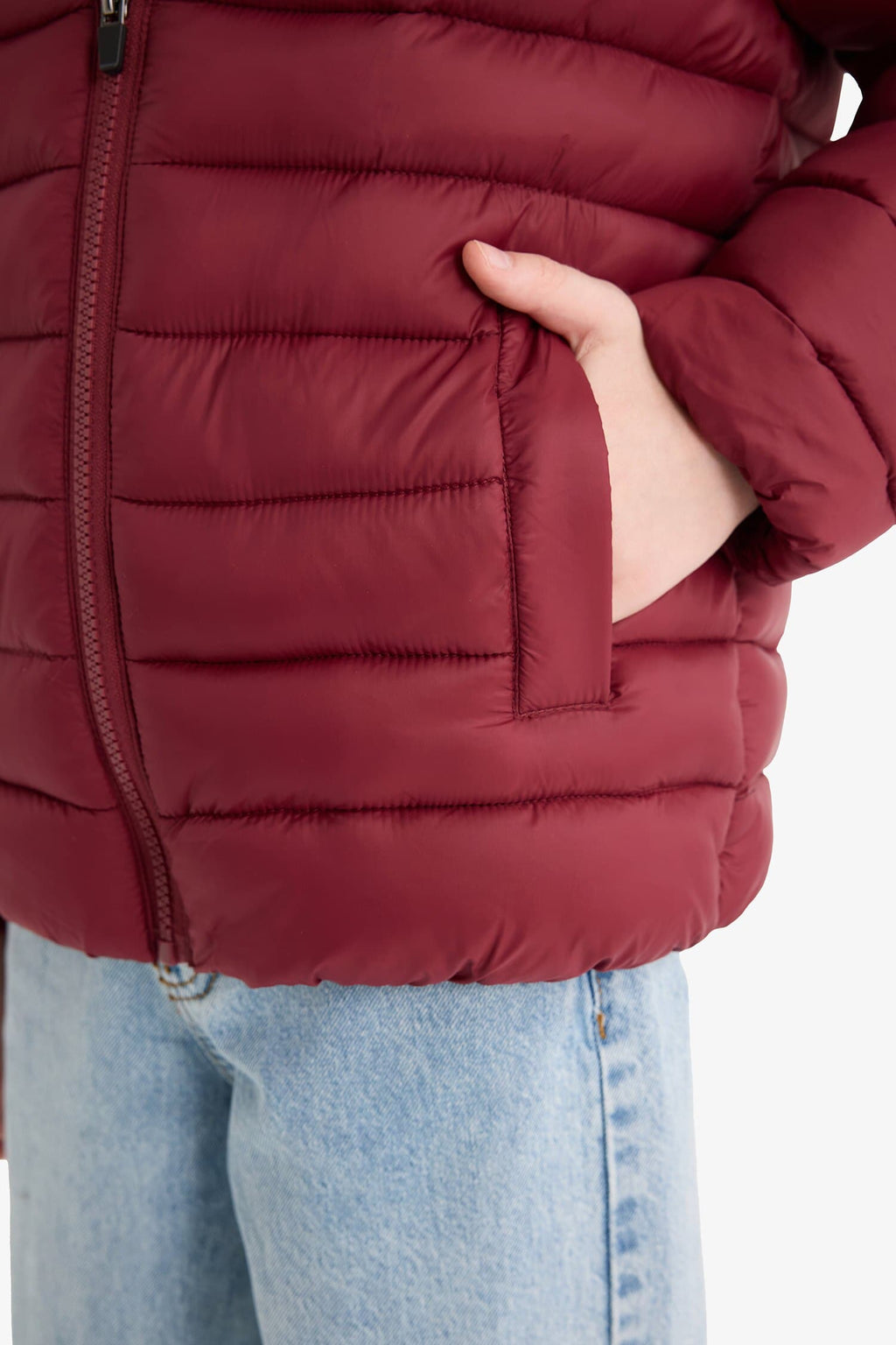 Boys Waterproof Hooded Zippered Puffer Jacket