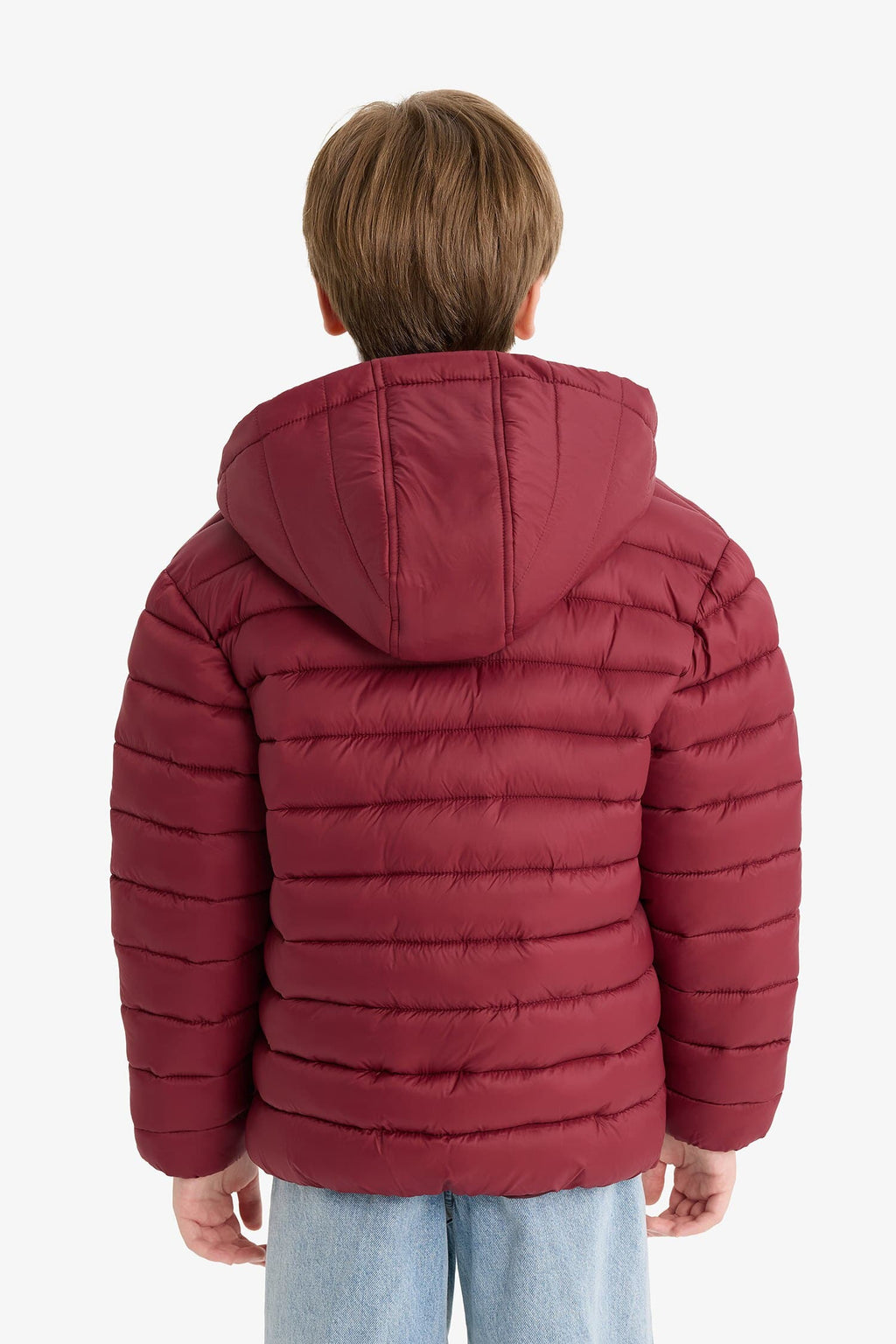 Boys Waterproof Hooded Zippered Puffer Jacket