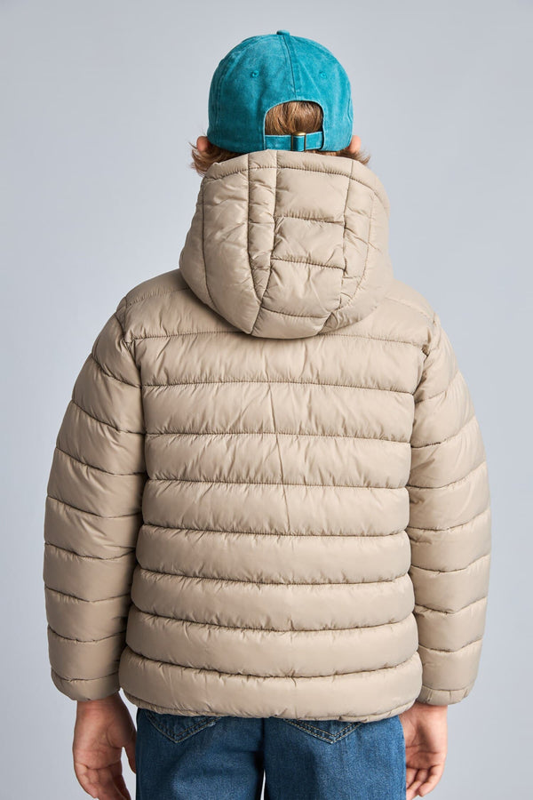 Boys Waterproof Hooded Zippered Puffer Jacket