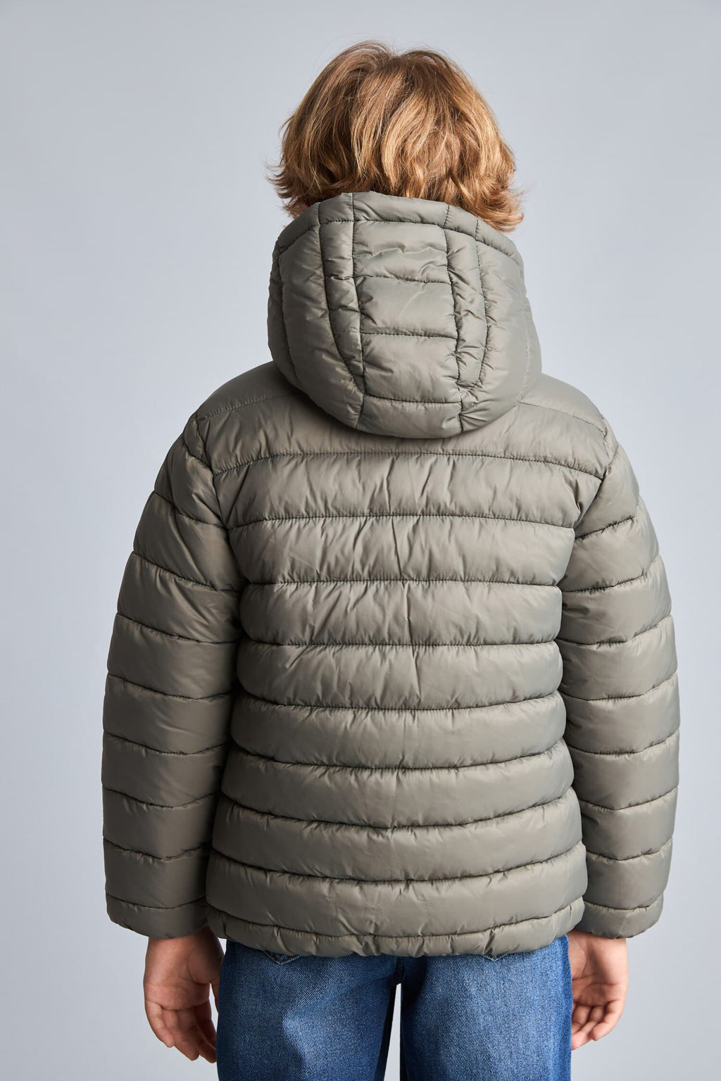 Boys Waterproof Hooded Zippered Puffer Jacket