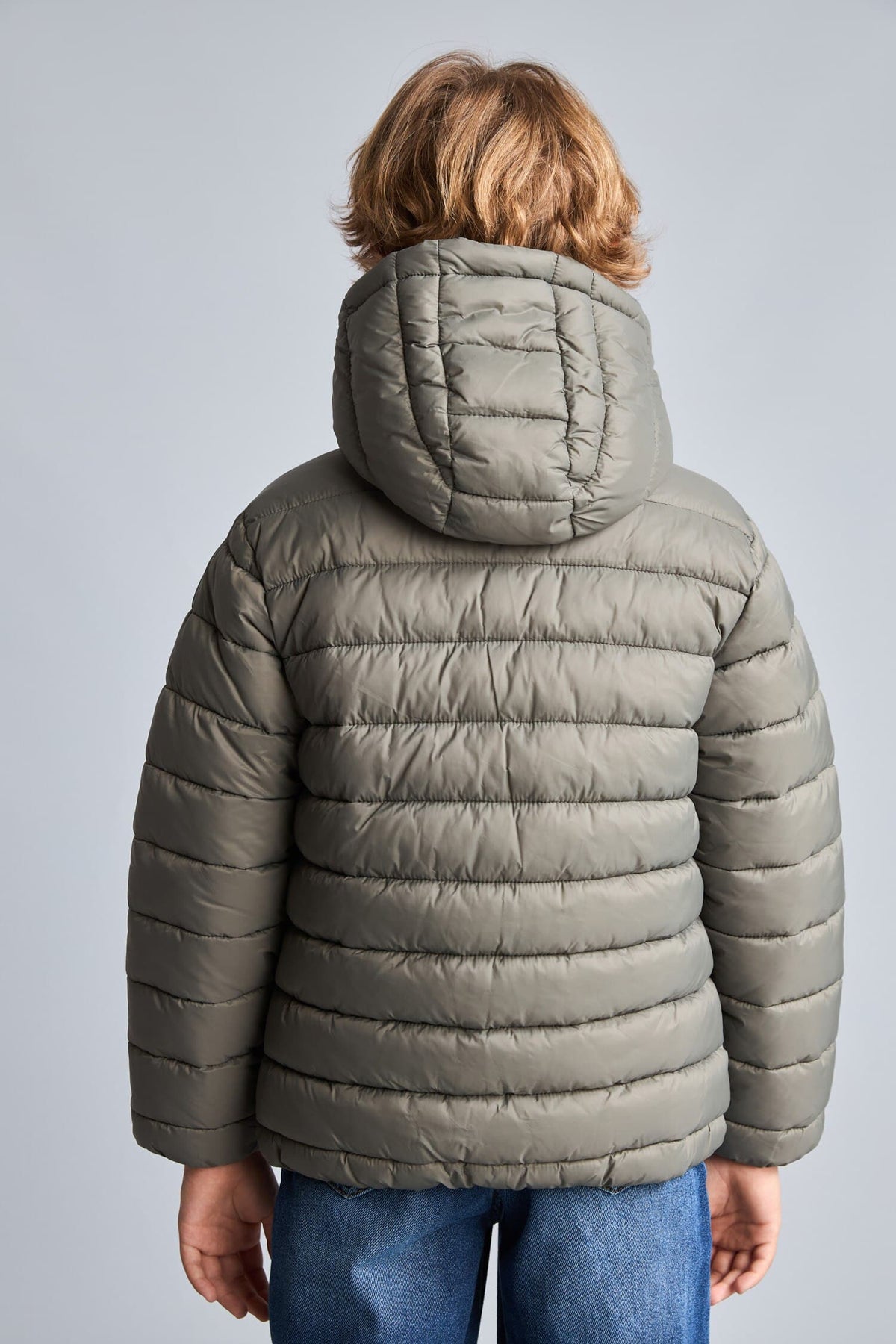 Boys Waterproof Hooded Zippered Puffer Jacket