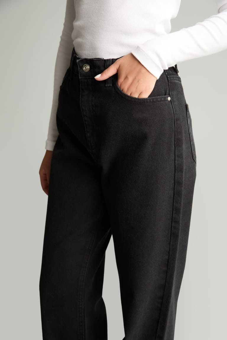90's Wide Leg High Waist Long Jeans