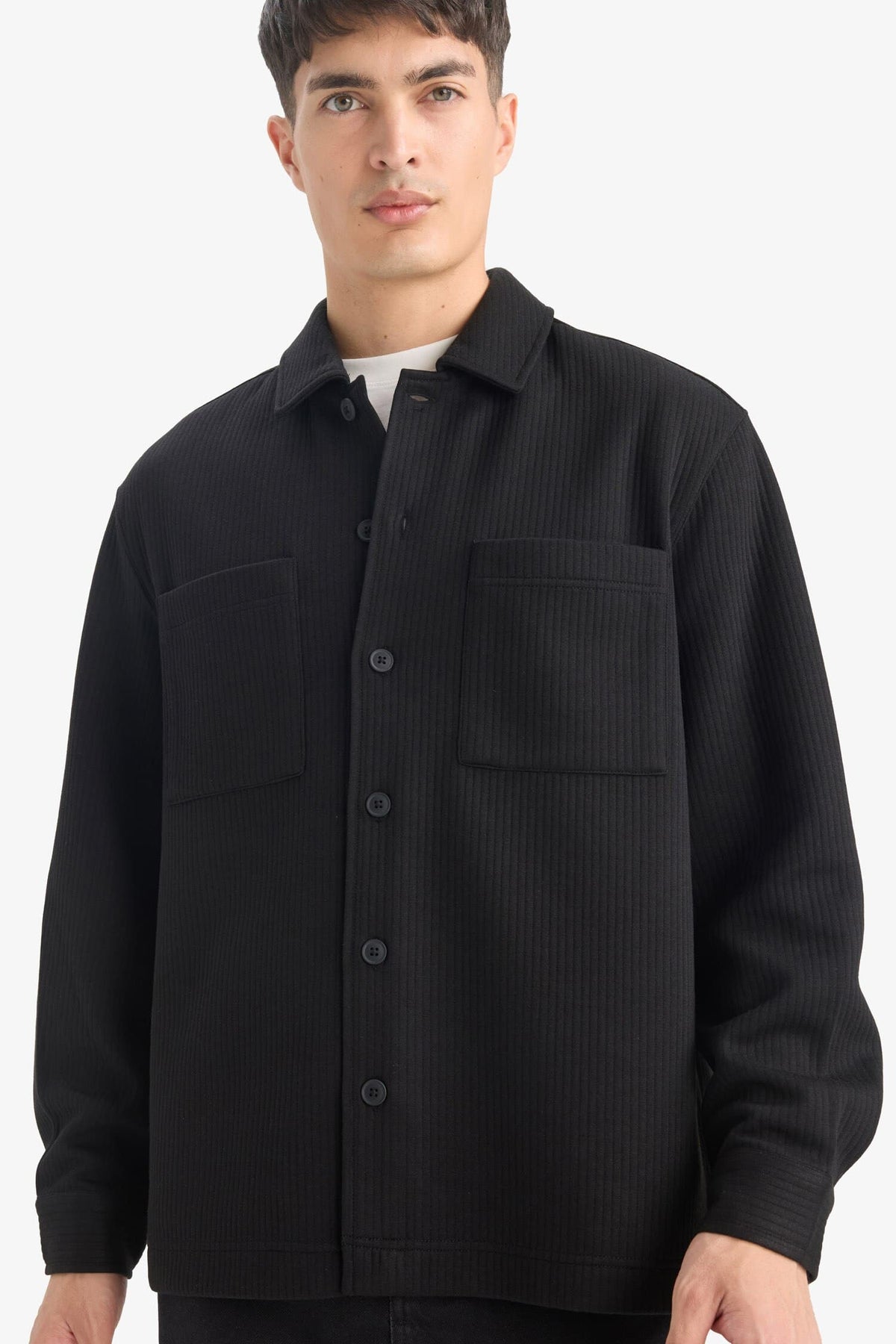 Regular Fit Woven Long Sleeve Shirt