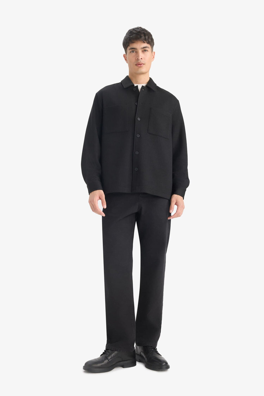 Regular Fit Woven Long Sleeve Shirt