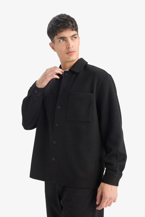 Regular Fit Woven Long Sleeve Shirt
