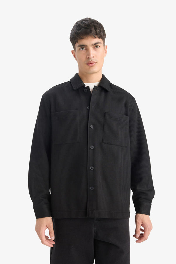 Regular Fit Woven Long Sleeve Shirt