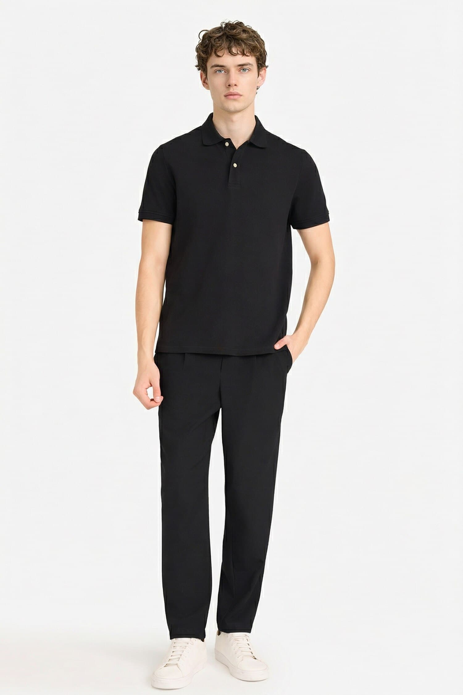 REGULAR FIT 100% Cotton Polo Shirt Secondary image