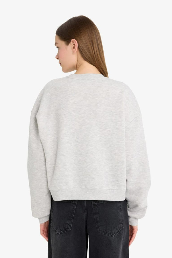 Cool PowerPuff Girls Regular Fit Crew Neck Printed Sweater in Heavyweight Fabric