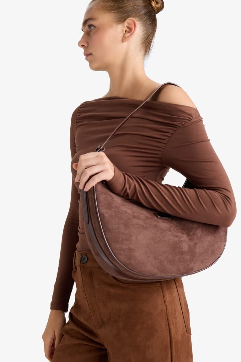 Women Suede Crossbody Bag