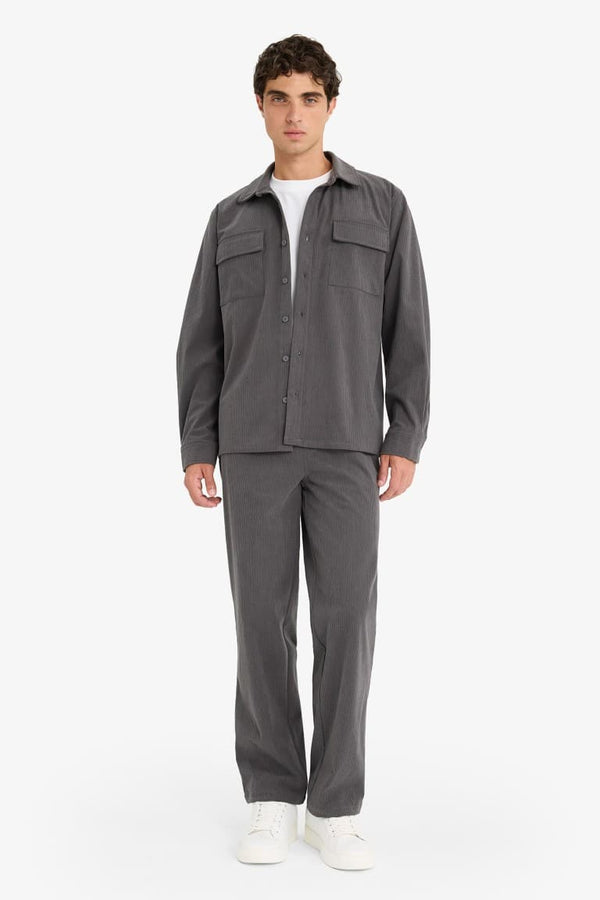 Regular Fit Corduroy Long-Sleeve Shirt