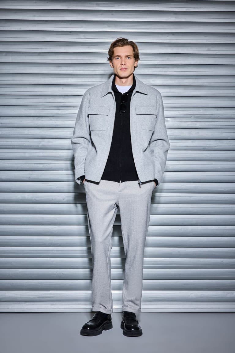 Tailored Regular Fit Straight Leg Cotton Trousers Main image