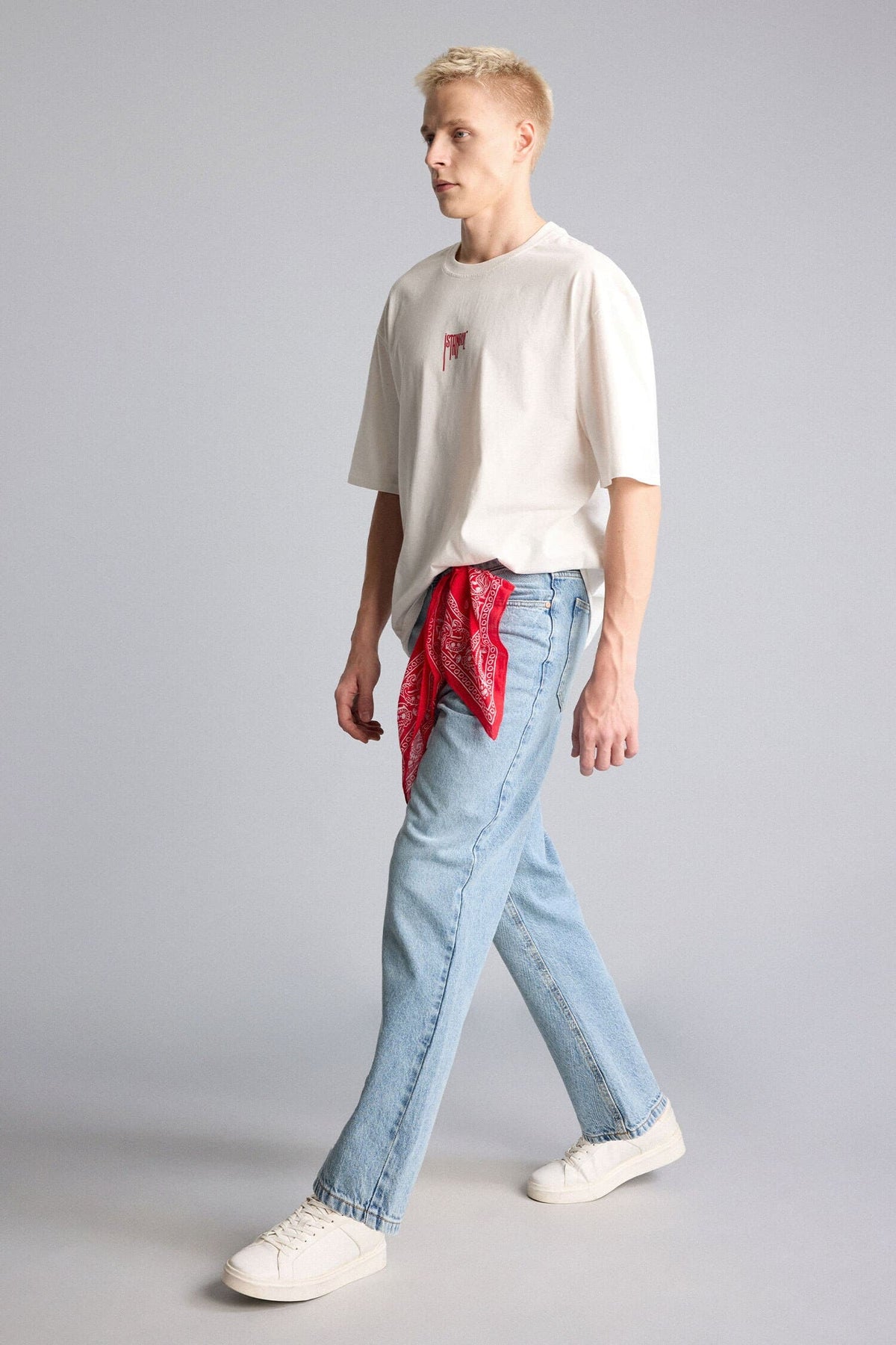 Baggy Fit Straight Leg Jeans