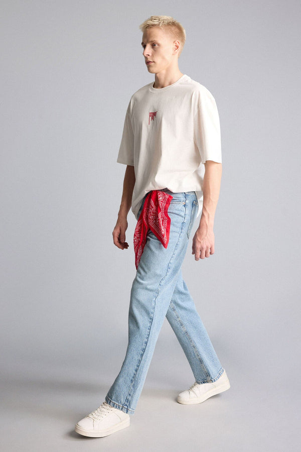 Baggy Fit Straight Leg Jeans