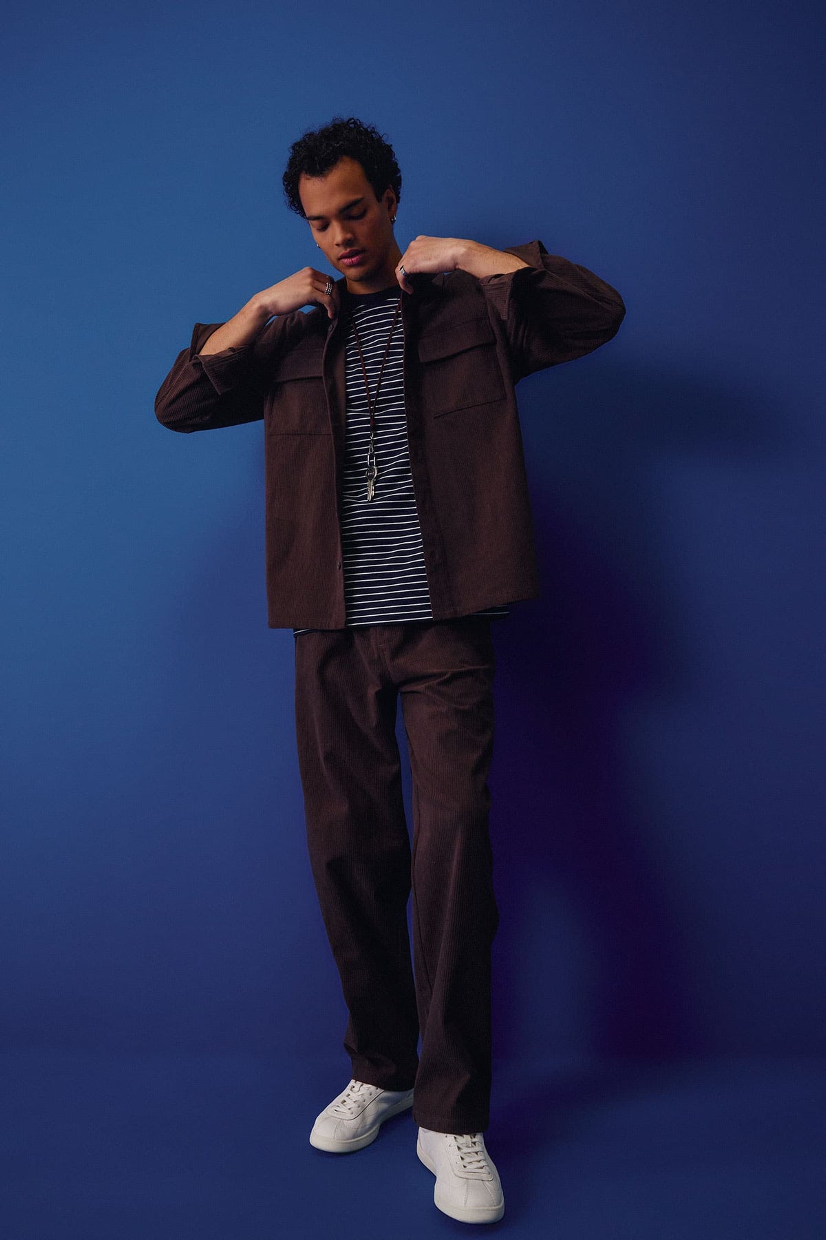 Wide Leg Corduroy Trousers