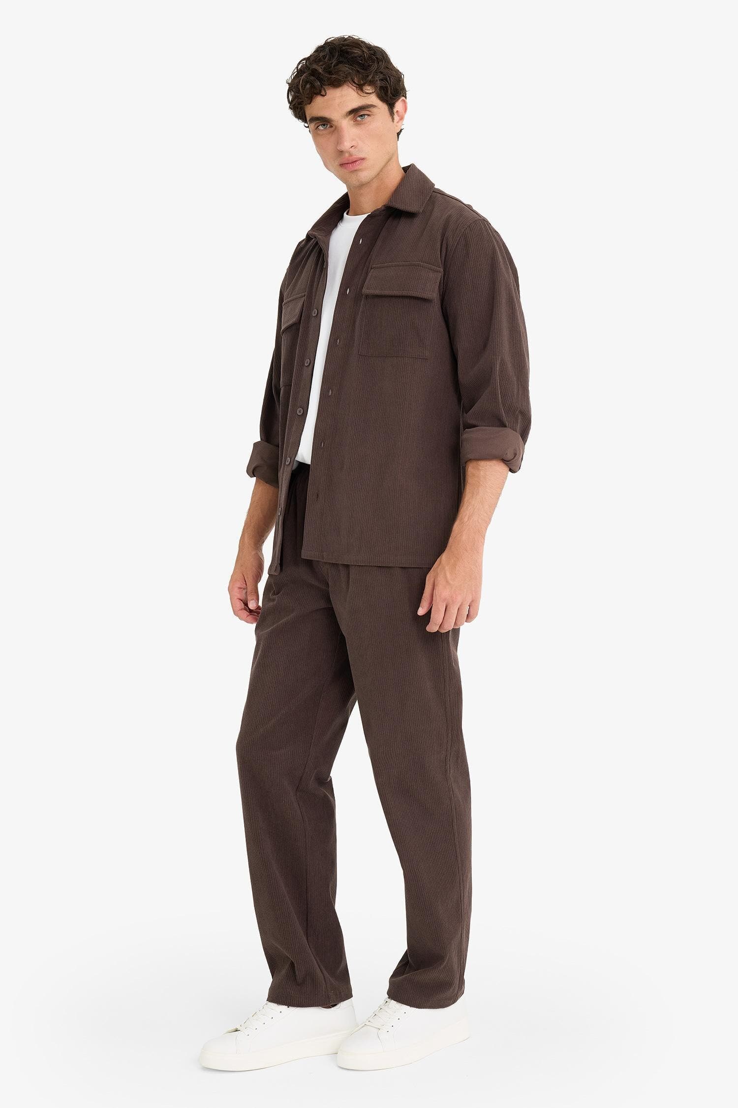 Wide Leg Corduroy Trousers Secondary image