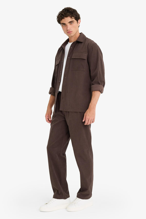 Wide Leg Corduroy Trousers