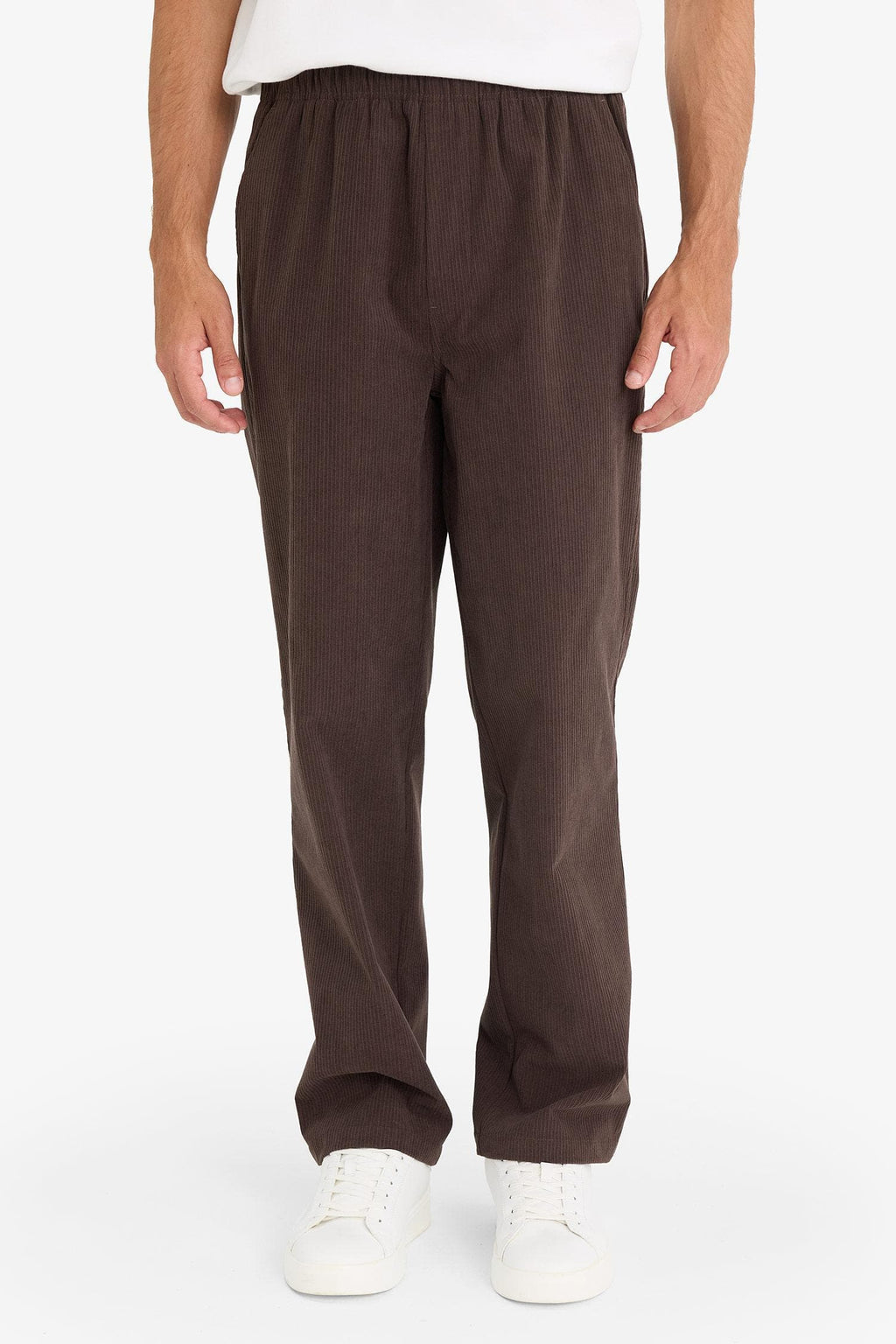 Wide Leg Corduroy Trousers