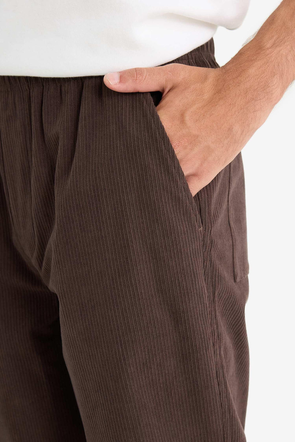 Wide Leg Corduroy Trousers
