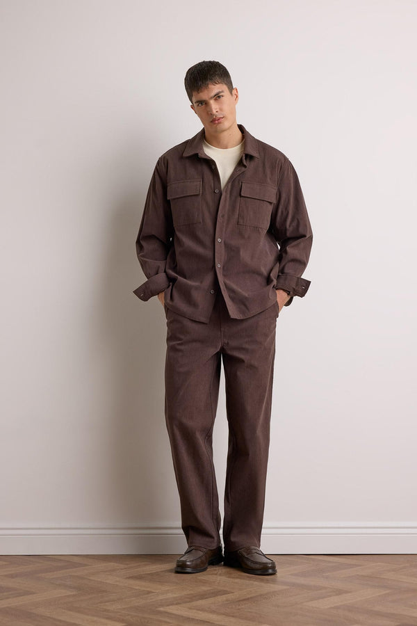 Wide Leg Corduroy Trousers