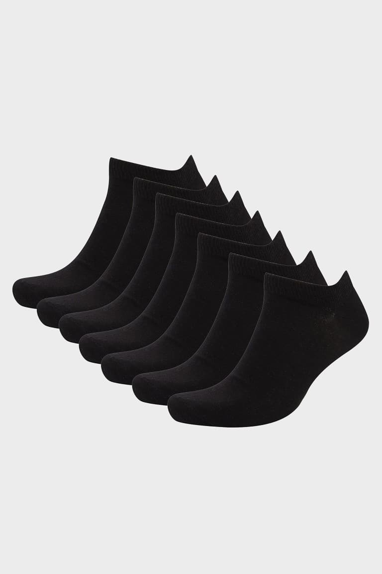 Men 7-Pack Cotton Booties Socks